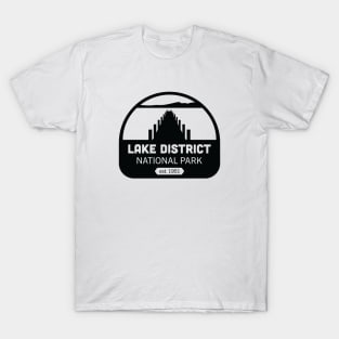 Lake District National Park Logo Badge Design T-Shirt